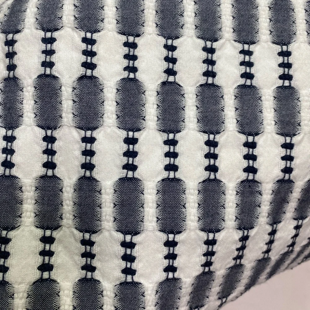 West Elm Black & White Texture Graphic Geometric Standard Pillow Shams Set of 2